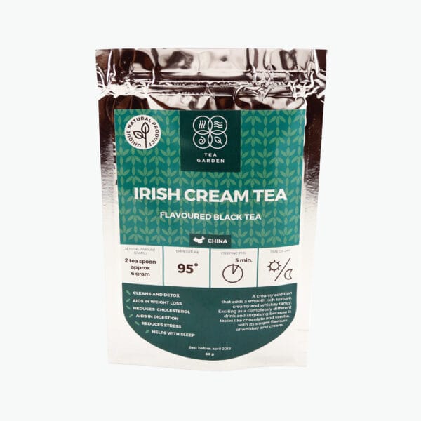The tea with a creamy addition that adds a smooth rich texture. The cream is smooth and the whiskey tangy. Exciting as a completely different drink and surprising because it seems like chocolate and vanilla, with its simple flavours of whiskey and cream. This is a good tea among a decent number of other good teas.