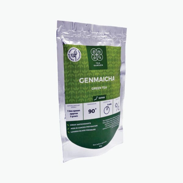 Tea steeped from these tea leaves has a light yellow hue. The taste is pleasant with a hint of roasted rice and a mild aftertaste. The aroma is a light scent of freshness and roasted rice.