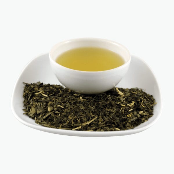 A mix of Chinese Sencha, Muira puama, Pao-chung, pink flowers, cactus flowers