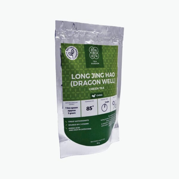 High quality Long Jing Tea (Dragon Well) is a delicate tea, which has to be picked at just the right time for the perfect tea. Generally, the earlier the Dragon Well leaves are picked the better. The very highest quality Dragon Well teas are plucked in early April, When Dragon Well is plucked, the tea workers focus on being tender and gentle with the leaves so that the quality is retained. THE LEAVES MAY BE STEEPED MULTIPLE TIMES