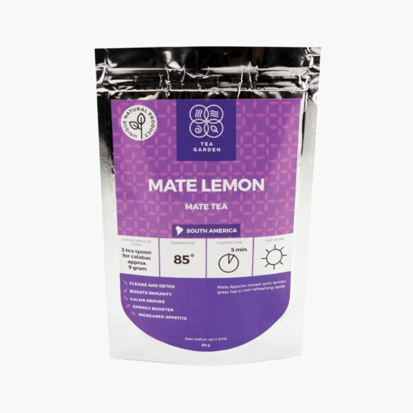 Mate mixed with lemon grass has a cool refreshing taste.