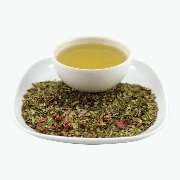 This delicious strawberry fruit flavoured Mate contains our house special blend of Mate and natural fruit flavouring. It can be consumed hot or cold.