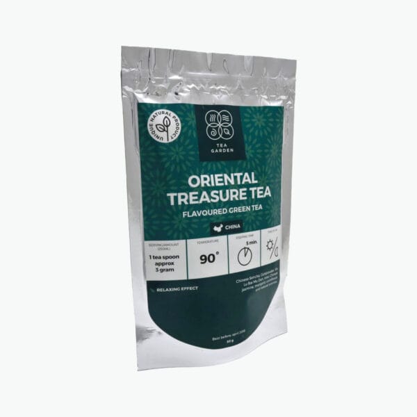 Chinese Sencha, Gunpowder, Wu Lu Pai Mu Tan, rose, Chinese jasmine, marigold, cornflower and natural aromas.